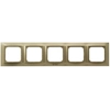 Cover frame for domestic switching devices Ospel RH-5Y / 28 IMPRESJA Gold Plastic