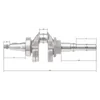 Crankshaft Rato engine R390 13300-Z100620-0000