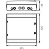 Cuadro modular hermético (500V AC ,1000V DC) 2x18 de superficie IP65 RH-36/2 36.136