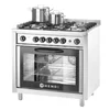 Cucina a Gas Gastronomia con Forno Elettrico Hendi 225707