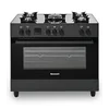 Cuisinière à gaz 5-Palnikowa avec four électrique Kwge-K90 noir