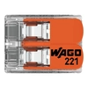 Cuplaj de trecere WAGO 2x0,2-4mm2 Inline 221-412 /100szt./