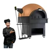 Cuptor de pizza napolitan rotativ profesional - 27 kW, 500°C, 12x30 cm