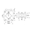 Current transformer 1600/5A for bar of 100mm 160 x 145mm 30VA