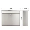 Cutie postala Hochhaus cheie 315x360x115mm inox