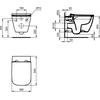 Cuvette WC suspendue Ideal Standard I.Life B blanche T461401