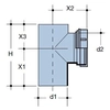 Czyszczak PEHD 75x75/88 prosty S12.5, kolor czarny, QS (Quick Stream)