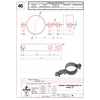 Lightning protection grounding holder for installation pipes 2" GALVANIZED STEEL