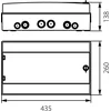 Hermetic modular switchgear (500V AC ,1000V DC) 1x18 surface-mounted IP65 RH-18 36.18