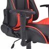 Reclining office / game chair, faux leather, red