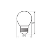 LED-lamp/Multi-LED Kanlux 29631 AC 80-89 Round/globe Opal Neutral white 3300-5300 K