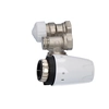 Thermostatic set with DX head, CALYPSO exact angular thermostatic valve, Raditec return angular valve DN15