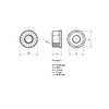 Dado flangiato dentato M10 A2