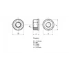 Dado flangiato dentato M8 A2