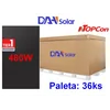 DAH Solar DHN-60X16/DG(BB)-480 W panels, all-black appearance, double glass