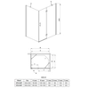 Deante Abelia rektangulär duschkabin 90x120x200 cm - ytterligare 5% RABATT med kod DEANTE5