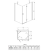 Deante Abelia rektangulær brusekabine 90x120x200 cm - yderligere 5% RABAT med kode DEANTE5