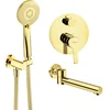 Deante Arnika gold concealed shower set with bath spout - additional 5% DISCOUNT on the code DEANTE5