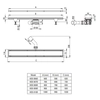 Deante atgriezeniskā lineārā drenāža KOS_N09D melna 90 cm