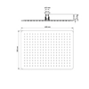 Deante Floks obdélníková sprchová hlavice 400x300mm - další SLEVA 5% s kódem DEANTE5