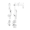 Deante Silia titanium concealed shower set - Additionally 5% DISCOUNT on code DEANTE5