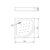 Deante Standard New semi-circular shower tray 90 x 90 cm - ADDITIONALLY 5% DISCOUNT FOR CODE DEANTE5