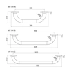 Deante Vital stalen wandhouder 300 mm NIV 041A-DODATKOWO 5% KORTING VOOR CODE DEANTE5