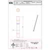 Lightning insulating bar 1000 mm