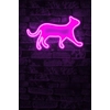 Dekorative LED-Beleuchtung aus Kunststoff, Katze Kitty – Rosa