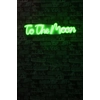 Dekoratyvinis plastikinis LED apvietimas To the Moon - Green