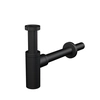 Demi-siphon pour lavabo Dn32 Design, noir mat