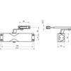 DEUR DICHTER GEZE-1000 ARM STANDAARD BRUIN