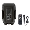 VT6208 15W Portable bluetooth karaoke speaker / USB socket / micro SD card slot / AUX socket / Microphone / LED backlight (20 cm)