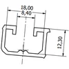 Diagonaalsild metallist katusekividele 330x63mm EPDM must