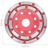 Diamond grinding wheel, 115mm, plate type, two rows