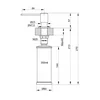 Dispensador cromado Franke Sirius 112.0622.813