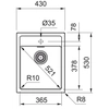 Dissipador de ônix Franke Sirius SID 610-37