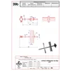 Distanciador pararrayos para poste 3/4" ACERO GALVANIZADO