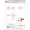 Distanz-Blitzhalter für Mast 1 1/2" VERZINKTER STAHL