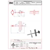 Distanz-Blitzhalter für Mast 1 1/4" VERZINKTER STAHL