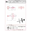 Distanz-Blitzhalter für Mast 1" VERZINKTER STAHL