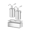 Distributeur de Sauce Distributeur Inox 9l 400x200x440 Hendi 558119