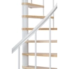 DOLLE točité schody CALGARY, průměr 120cm, 11 schody + podesta, bílé, výška 280,8 cm