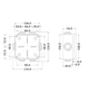 Dose aplicada quadrada 100x100x50mm IP55 para junção de distribuição ABS resistente a UV