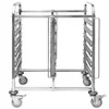 Double Catering Trolley for Transporting GN Containers 74x55x100cm