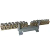 Double clamp terminal block 2x7 holes with mounting on DIN rail 35mm max 16mm²