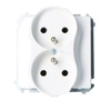 Double earthed socket BMGZ2M.01/11 Basic white module