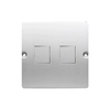 Double flat cover for data communication sockets on Keystone