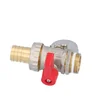 Drain ball valve with hose connector and cap nickel plated OMNI 3/4"