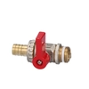 Drain ball valve with hose nipple and OMNI nickel-plated plug 1/2"